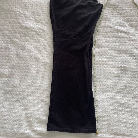 Size 16 Talbots Black Curvy Fit Bootcut Corduroy Pants - Picture 7 of 7